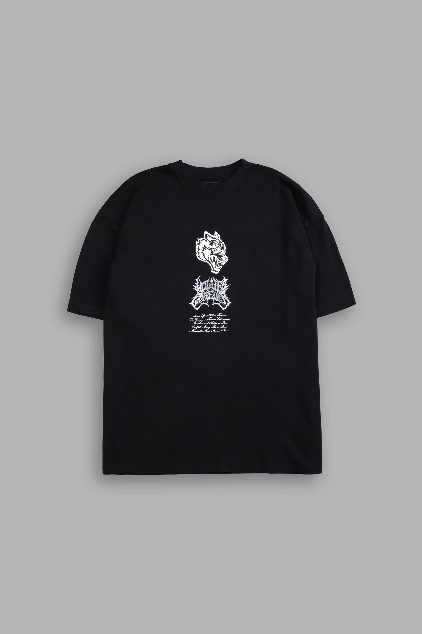 Darc Sport Wolves "Premium" Oversized Tee in Black.