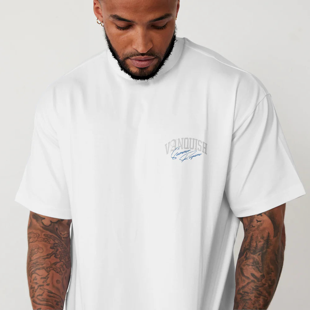 Vanquish Revolve Summer Regime White Oversized T Shirt