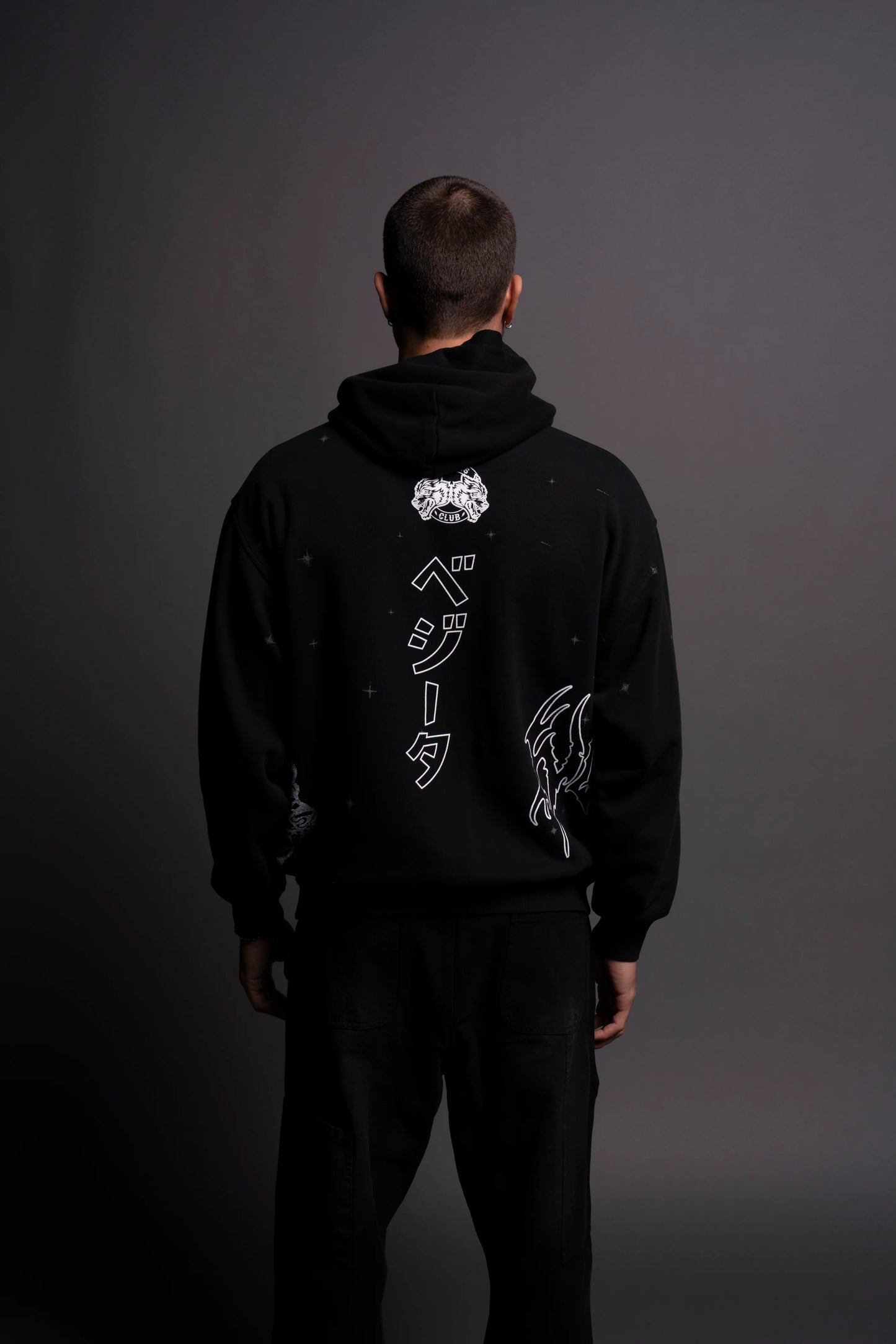 Vegeta Energy "Pierce" Hoodie in Black