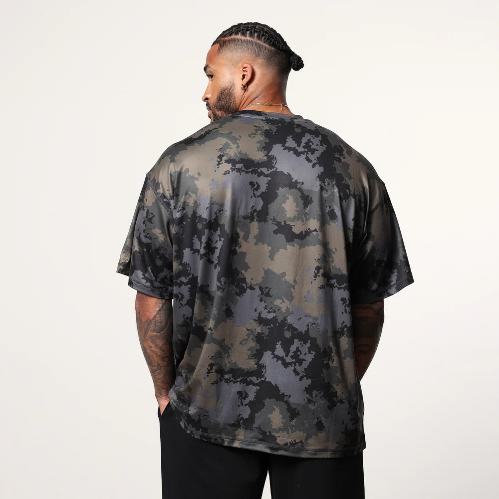 Vanquish Utility Black Camo Oversized T Shirt