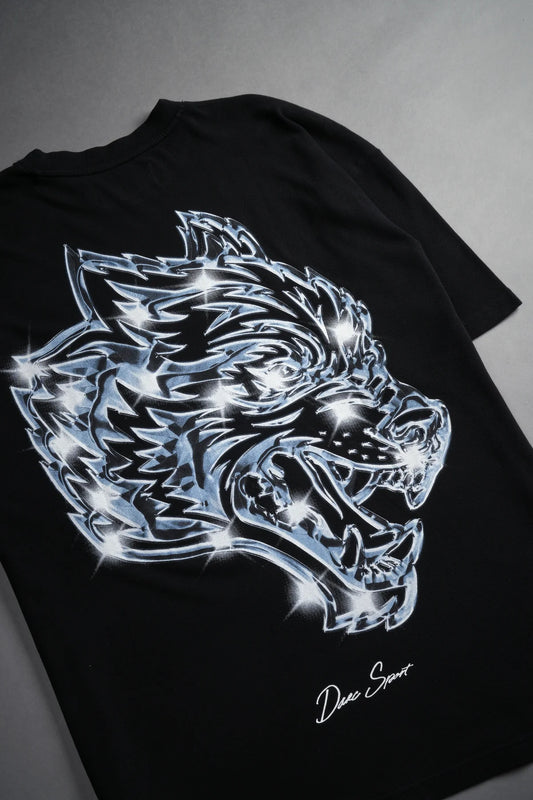 Darc Sport Wolves "Premium" Oversized Tee in Black.