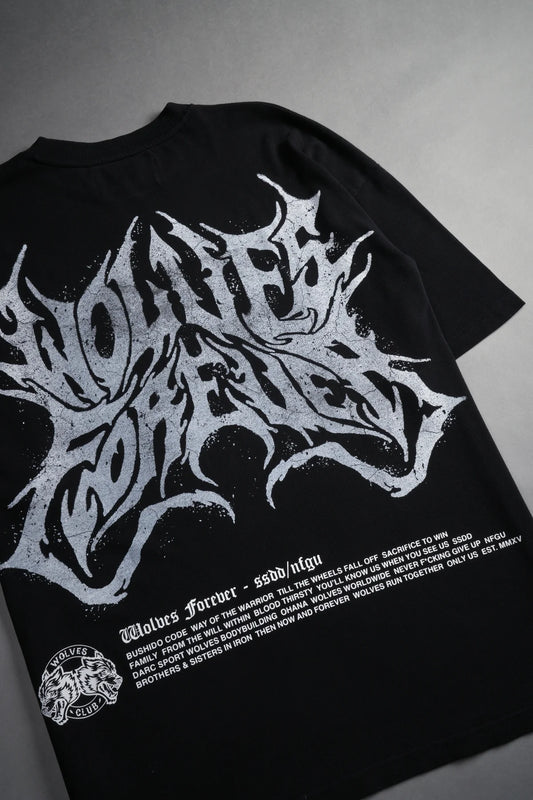 Darc Sport Wolves "Premium" Oversized Tee in Black.