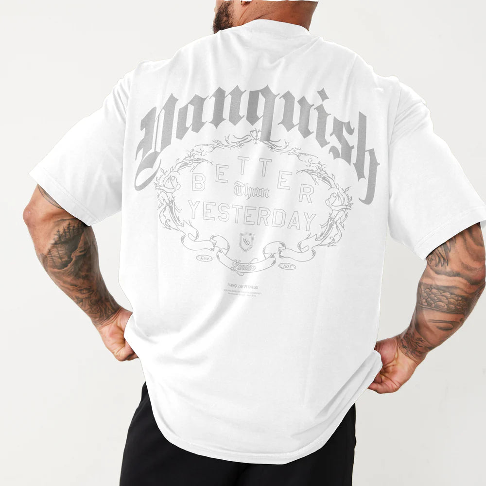 Vanquish Revolve Wreath Black Oversized T Shirt
