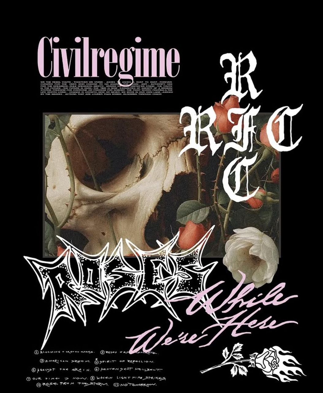 Civil Regime Oversize T- shirt - Here Forever